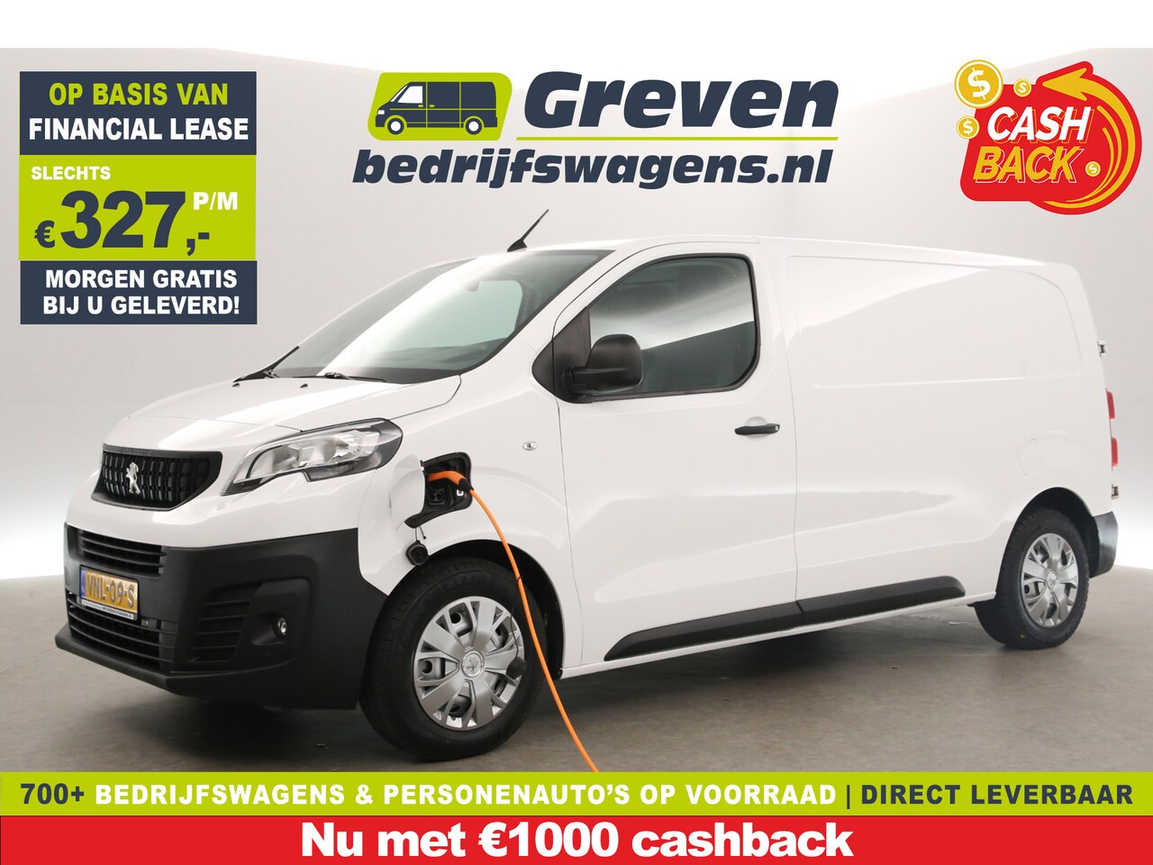 Peugeot e-Expert - 75 kWh L2H1 | Elektrisch | EMISSIEVRIJE ZONE | Airco | Camera | Carplay | 3 Persoons | Cru - AutoWereld.nl
