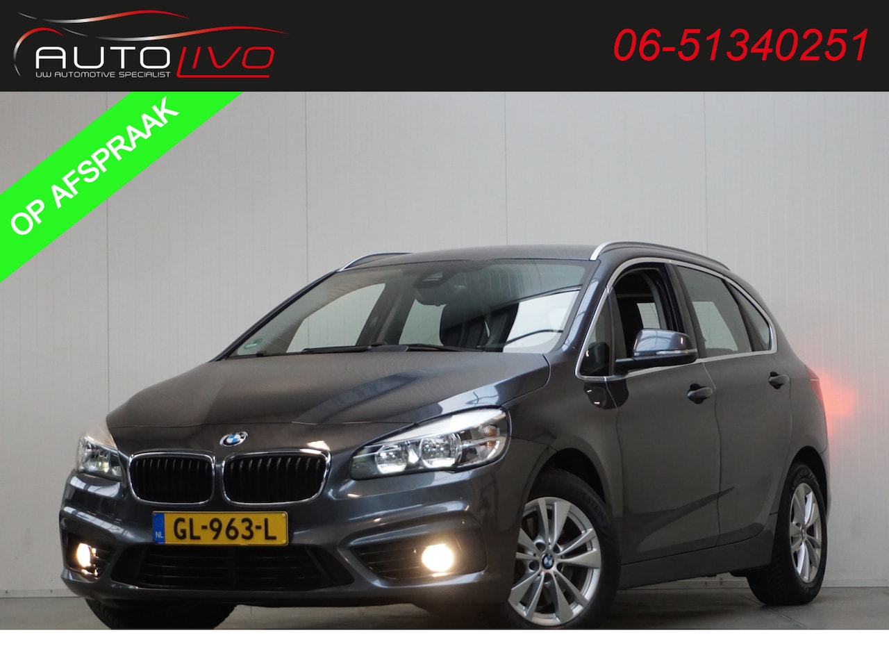 BMW 2-serie Active Tourer - 218i Sport NL AUTO! NAVI CLIMA PDC CRUISE TREKHAAK etc. - AutoWereld.nl
