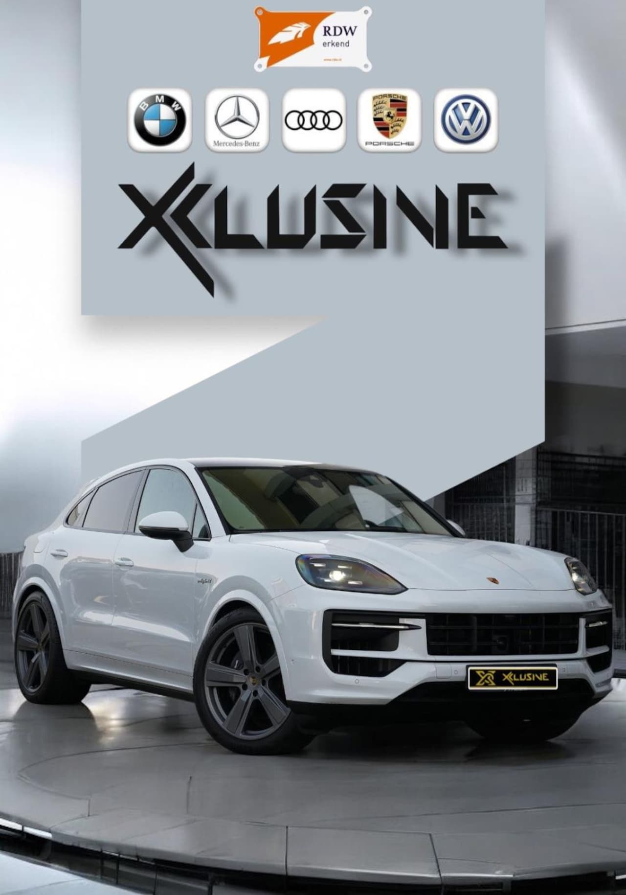 Porsche Cayenne Coupé - PORSCHE CAYENNE E-HYBRID COUPE SPORTDESIGN ACC LUFT PANO GARANTIE 02/2026 - AutoWereld.nl