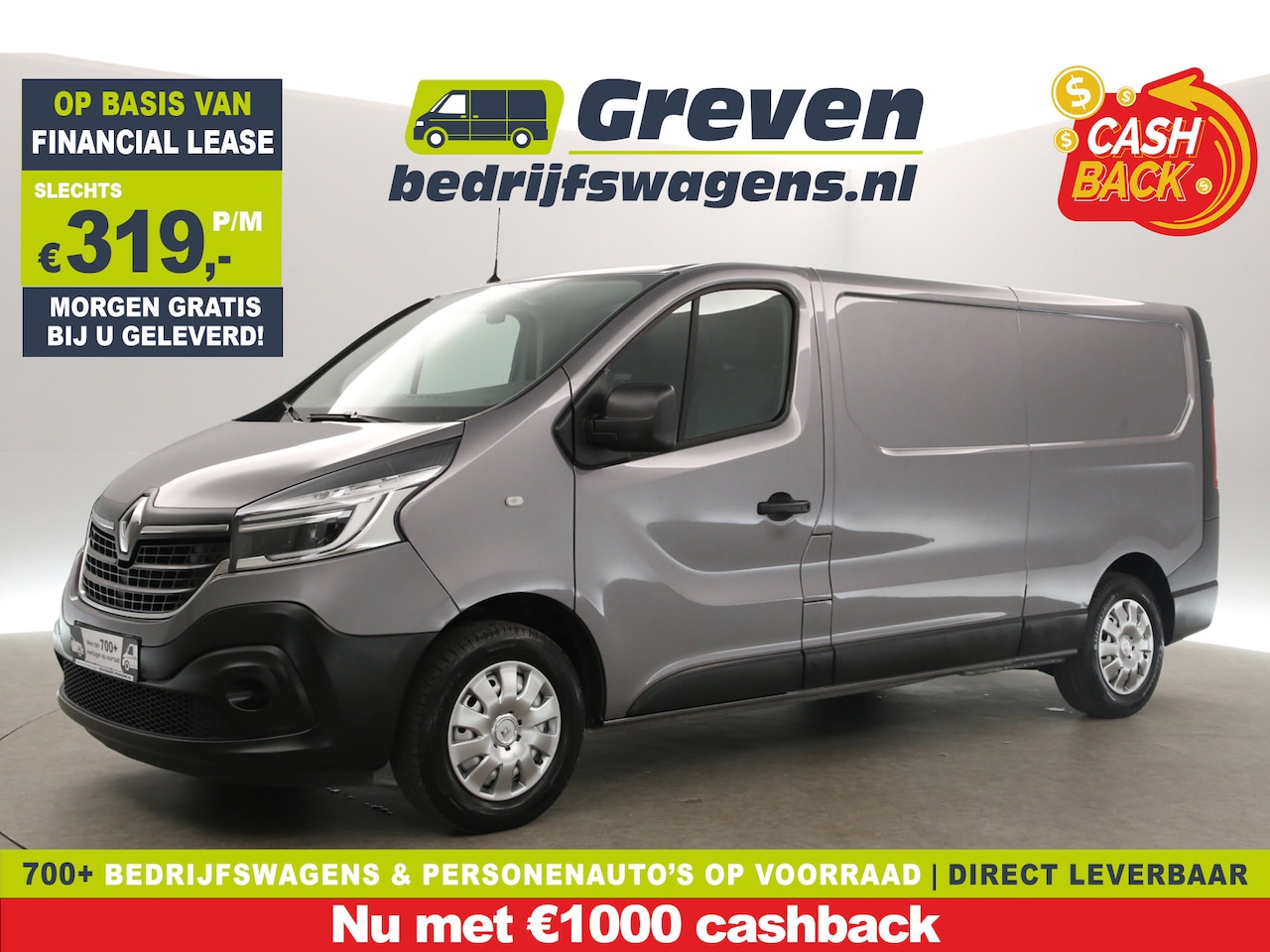 Renault Trafic - 2.0 dCi L2H1 | Airco | Cruisecontrol | Navigatie | PDC | 3 Persoons | Trekhaak - AutoWereld.nl