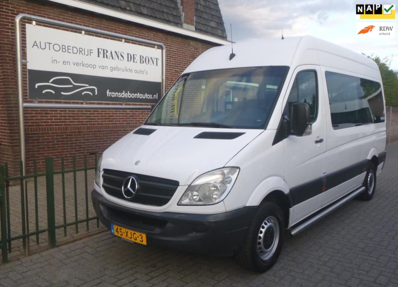 Mercedes-Benz Sprinter - 313 2.2 CDI 366 AIRCO 9 PERSOONS ROLSTOEL € 6850 EX BTW NETTE BUS - AutoWereld.nl
