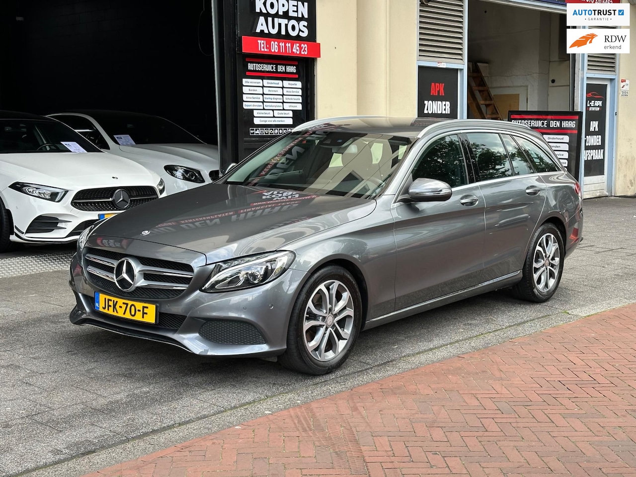 Mercedes-Benz C-klasse Estate - 180 Prestige Automaat Leer Navi Clima - AutoWereld.nl