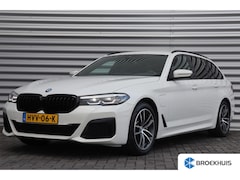 BMW 5-serie Touring - 530e 292PK X-DRIVE HIGH EXECUTIVE M-SPORT / NAVI / LEDER / FULL-LED / CLIMA / PDC / 18" LM