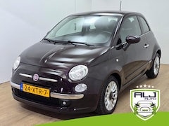 Fiat 500 - Occasion Lounge met panoramadak en unieke kleur | Tweedehands 500 in paarsmetallic | Airco
