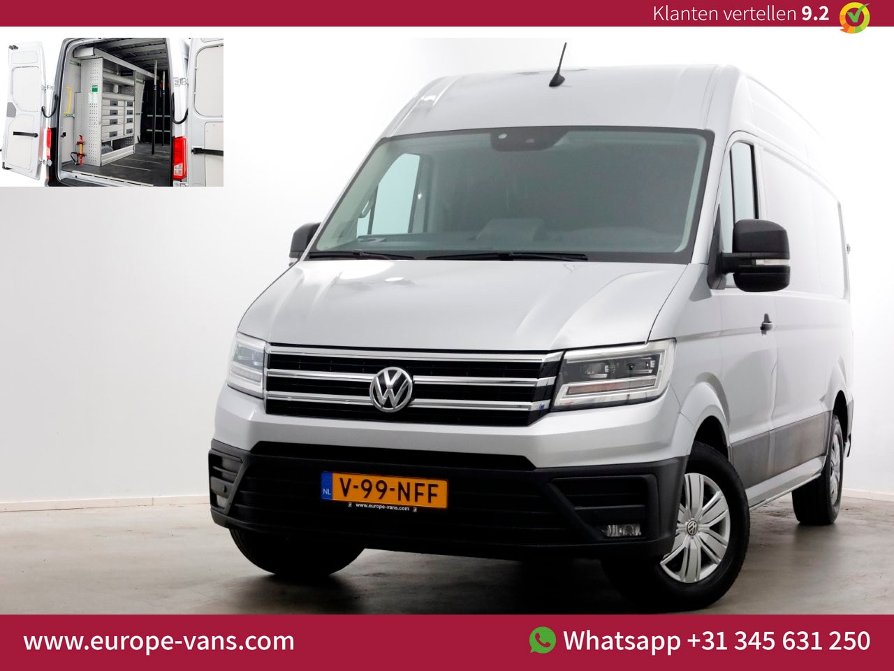 Volkswagen Crafter - 35 2.0 TDI 177pk RWD L3H3 (L2H2) Highline LED/Inrichting/Trekhaak 3500kg 05-2020 - AutoWereld.nl