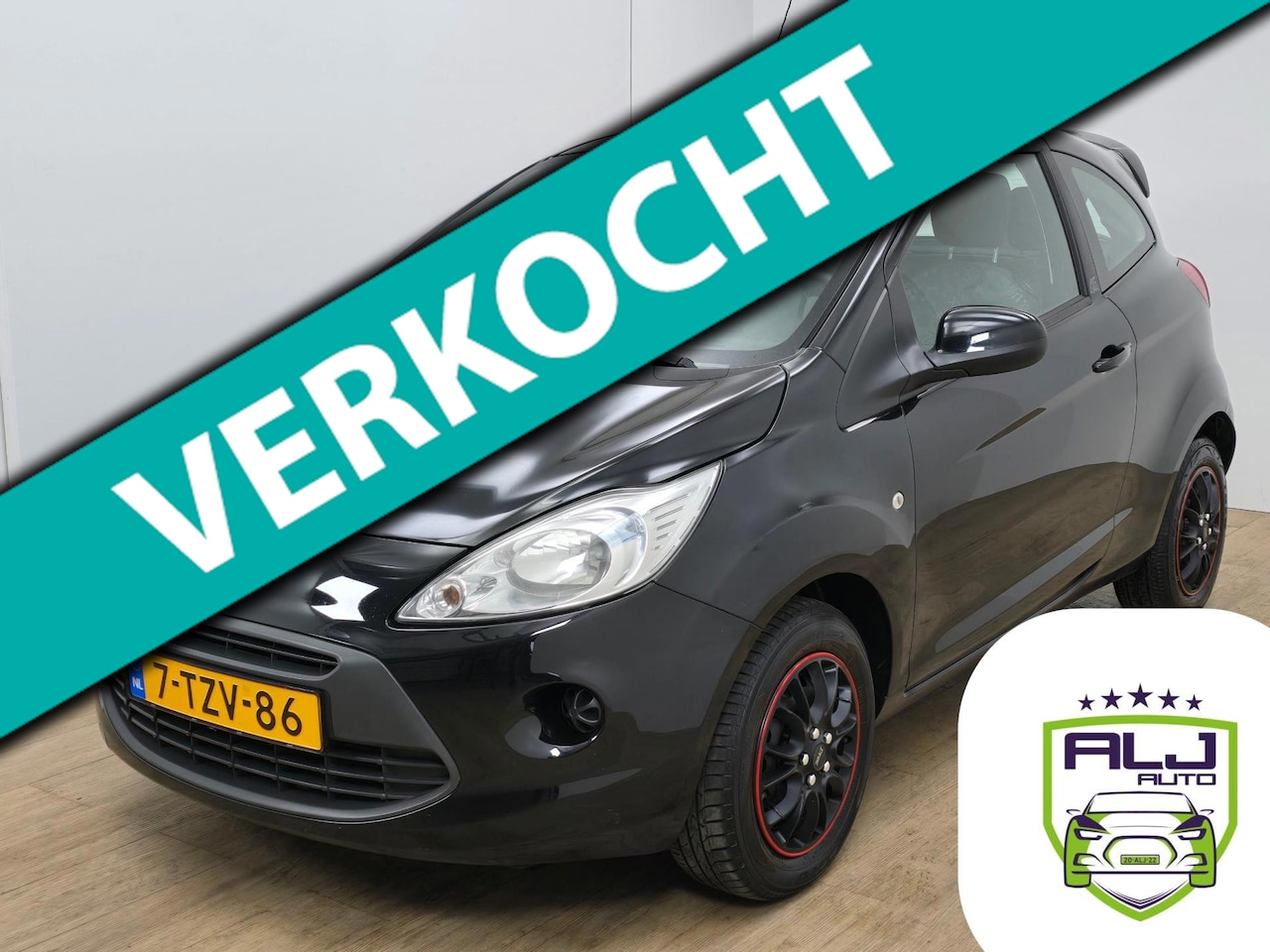 Ford Ka - Occasion 1.2 Style start/stop met airco | Leuke uitvoering | Tweedehands Ford Ka in zwart - AutoWereld.nl