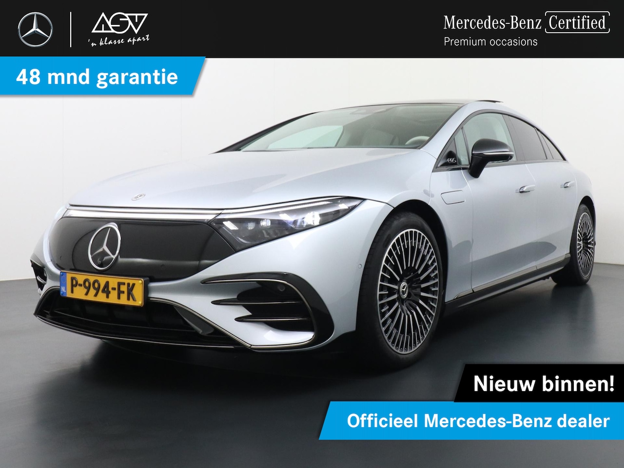 Mercedes-Benz EQS - 450+ AMG Line 108 kWh Accu | Panorama - Schuifdak | Burmester Surround System | Distronic - AutoWereld.nl