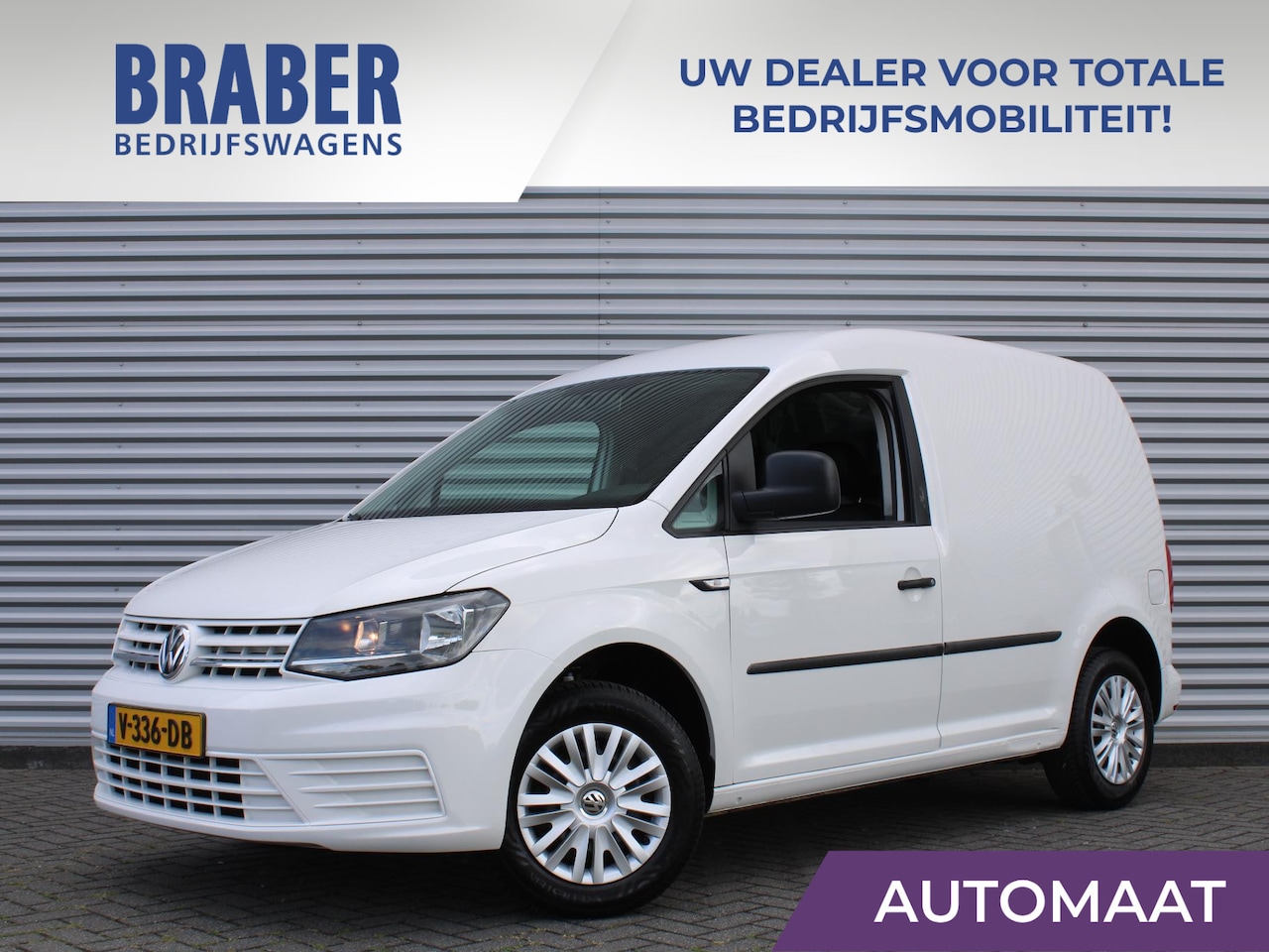 Volkswagen Caddy - 2.0 TDI L1H1 BMT Trendline | Automaat | Airco | Navi | Zijwandbekleding | Betonplex | - AutoWereld.nl