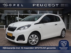 Peugeot 108 - Access 1.0 e-VTi 72PK 3-Drs, Rijklaarprijs, Radio USB Boordcomputer LED-dagrijverlichting