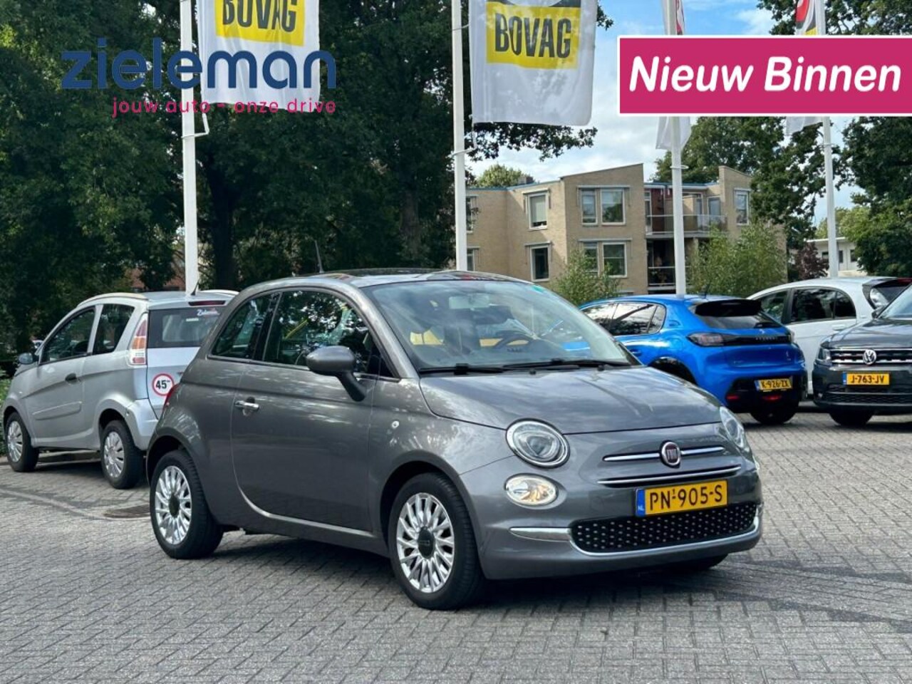 Fiat 500 - 0.9 TwinAir T Lounge - Panorama, Navi, Airco - AutoWereld.nl