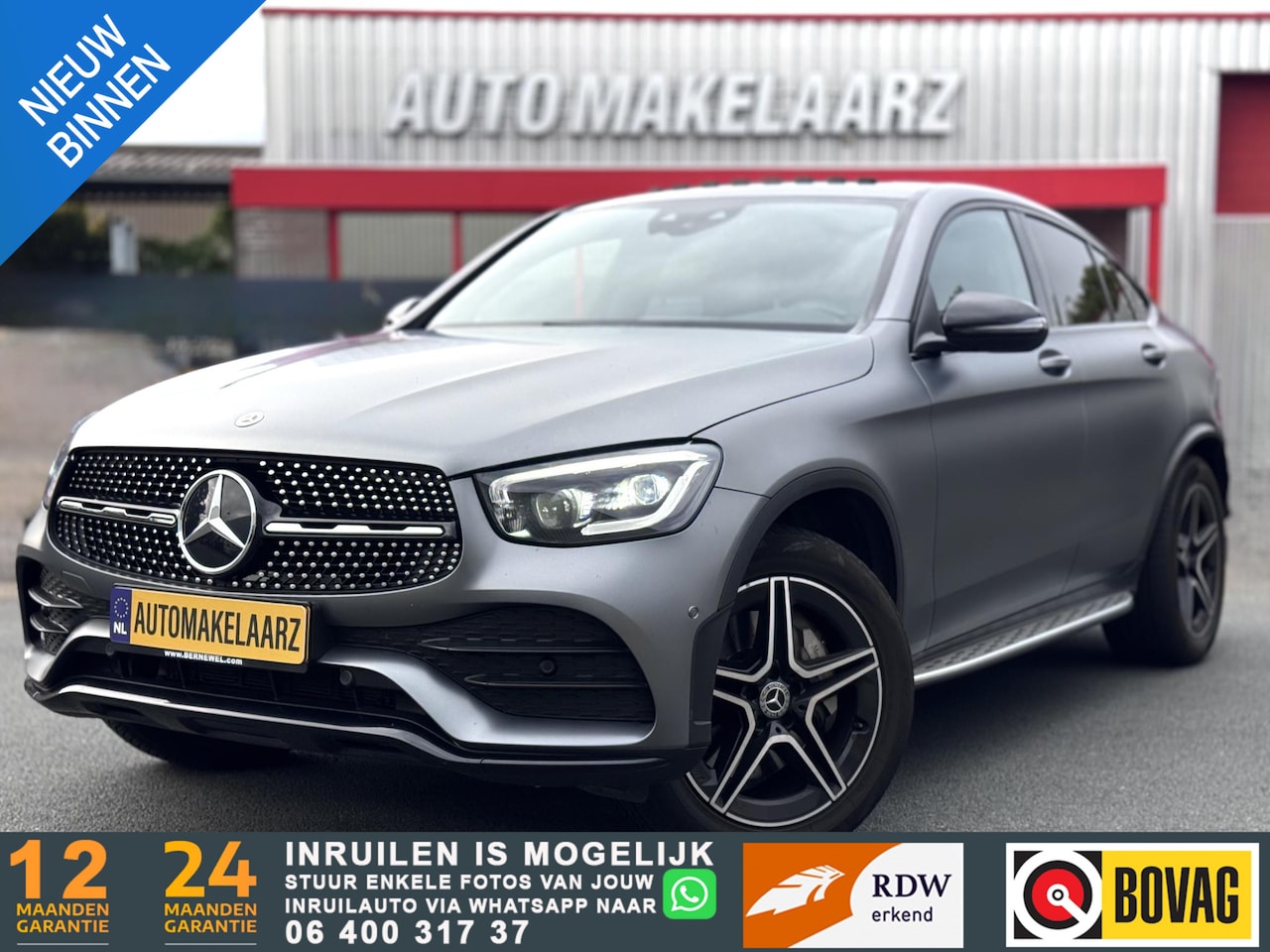 Mercedes-Benz GLC-klasse Coupé - 300 4MATIC AMG DAK SFEER KEYLESS - AutoWereld.nl