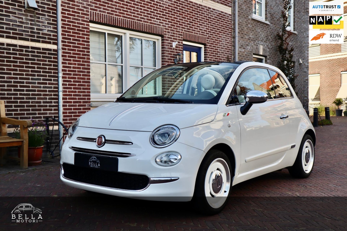 Fiat 500 C - 0.9 TwinAir Anniversario | Cabrio | Uconnect 7” touchscreen | Cruise control | Parkeersens - AutoWereld.nl