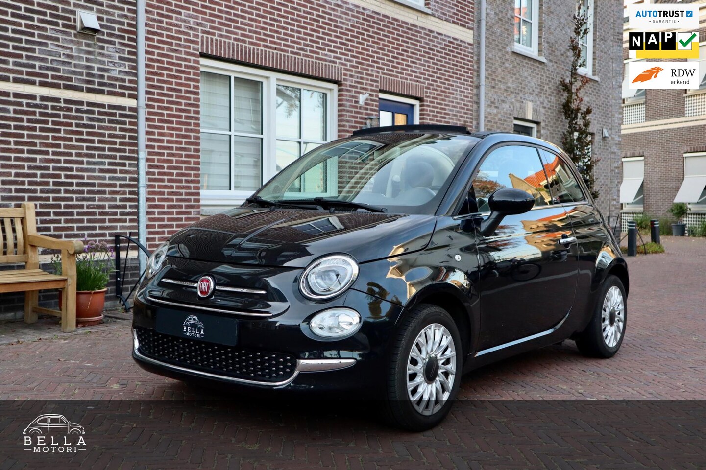 Fiat 500 C - 0.9 TwinAir Lounge | Cabrio | Uconnect 5” touchscreen | Lichtmetalen velgen | Chrome-pakke - AutoWereld.nl