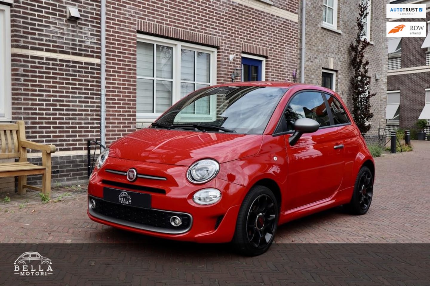 Fiat 500 - 1.2 S | Sportpakket | Uconnect 7” | Rosso Corsa | Parkeersensoren | Bouwjaar: 2016 | Kilom - AutoWereld.nl