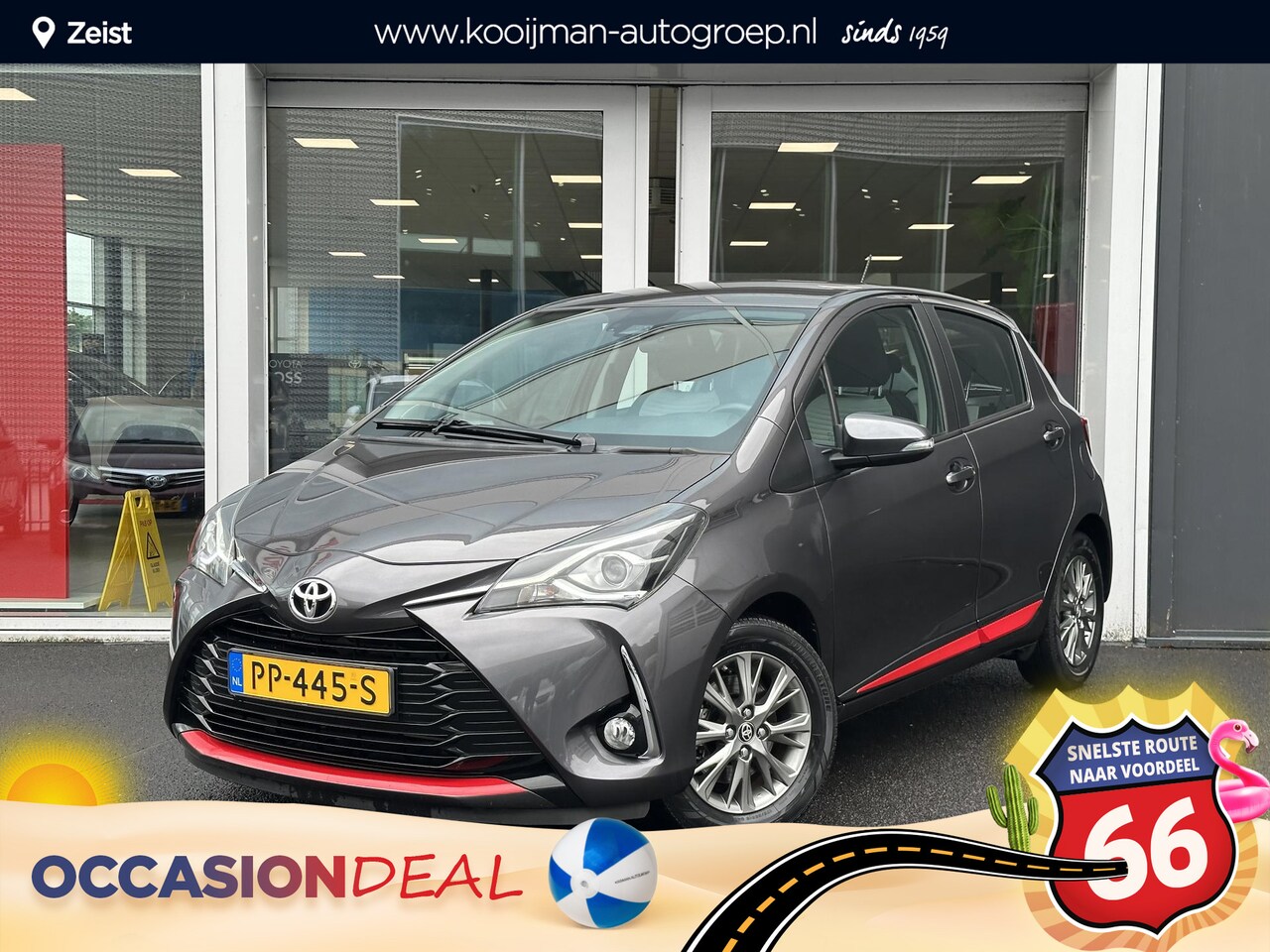 Toyota Yaris - 1.5 VVT-i Design Red Unieke km stand!! Dealeronderhouden! LM velgen | Airco | Parkeercamer - AutoWereld.nl