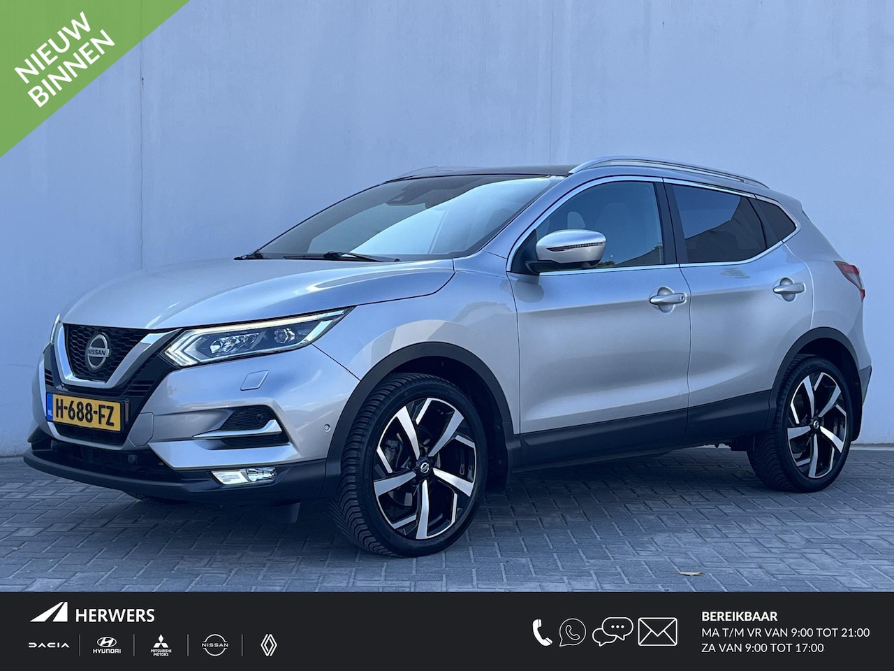 Nissan Qashqai - 1.3 DIG-T Tekna + Automaat / Trekhaak (Trekgewicht 1.500kg) / Panoramadak / Cruise- en Cli - AutoWereld.nl