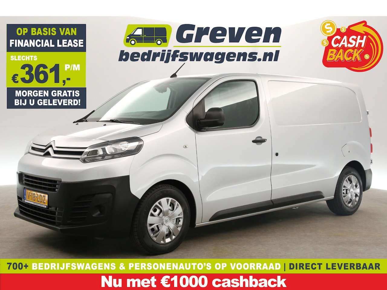 Citroën Jumpy - 1.6 BlueHDI L2H1 | MARGE! | Airco | Cruise | Carplay | Navigatie | Parkeersensoren - AutoWereld.nl