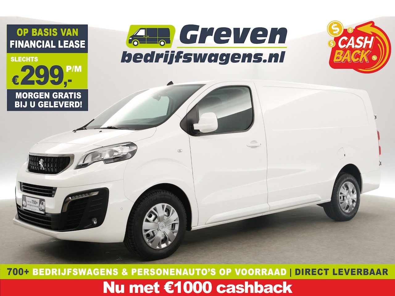 Peugeot Expert - 2.0 BlueHDI L3H1 | Automaat | 360Camera | Airco | Cruise | Carplay | 3 Persoons | Parkeers - AutoWereld.nl