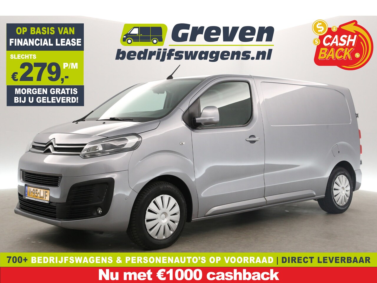 Citroën Jumpy - 2.0 BlueHDI L2H1 177PK | Automaat | Airco | 360Camera | Carplay | Cruise | LED | PDC | 3 P - AutoWereld.nl