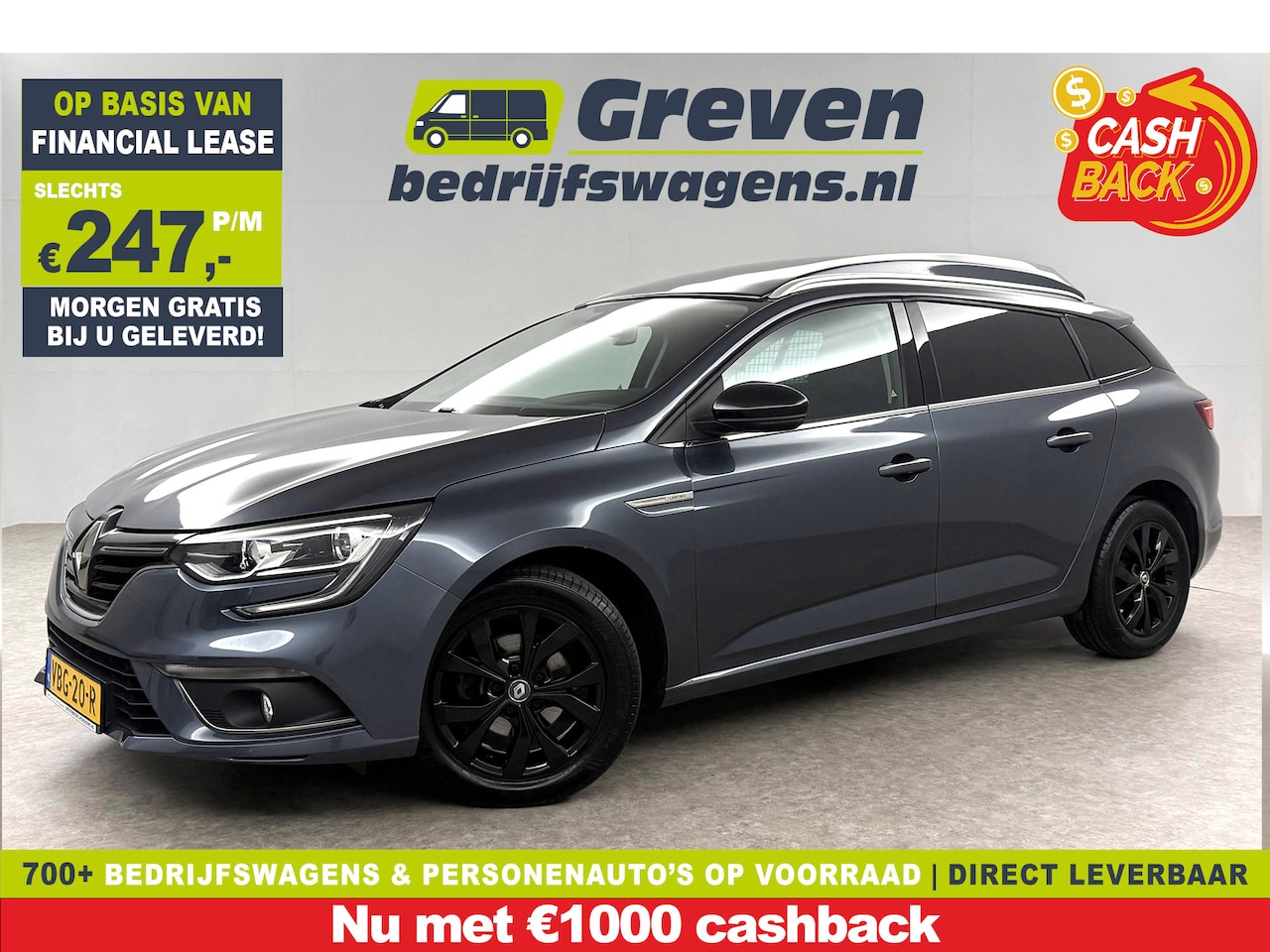 Renault Mégane - Energy TCe Limited | VAN | Grijs kenteken | MARGE! | EMISSIEVRIJE ZONE | Clima | Cruise | - AutoWereld.nl