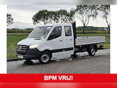 Mercedes-Benz Sprinter - 315 1.9 CDI Dubbele Cabine Open-Laadbak 3.5T-Trekhaak Airco Euro6 BPM-Vrij