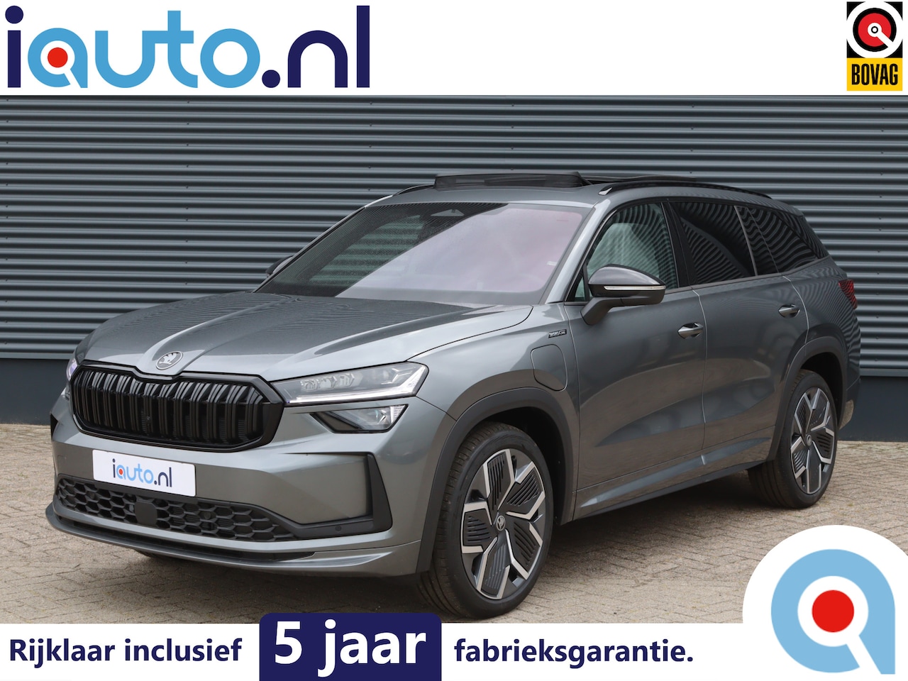 Skoda Kodiaq - iV 1.5 TSI PHEV Sportline Pano/Matrix LED/DCC/ACC/Keyless/Camera/20"/Elek. stoel+mem/Trekh - AutoWereld.nl