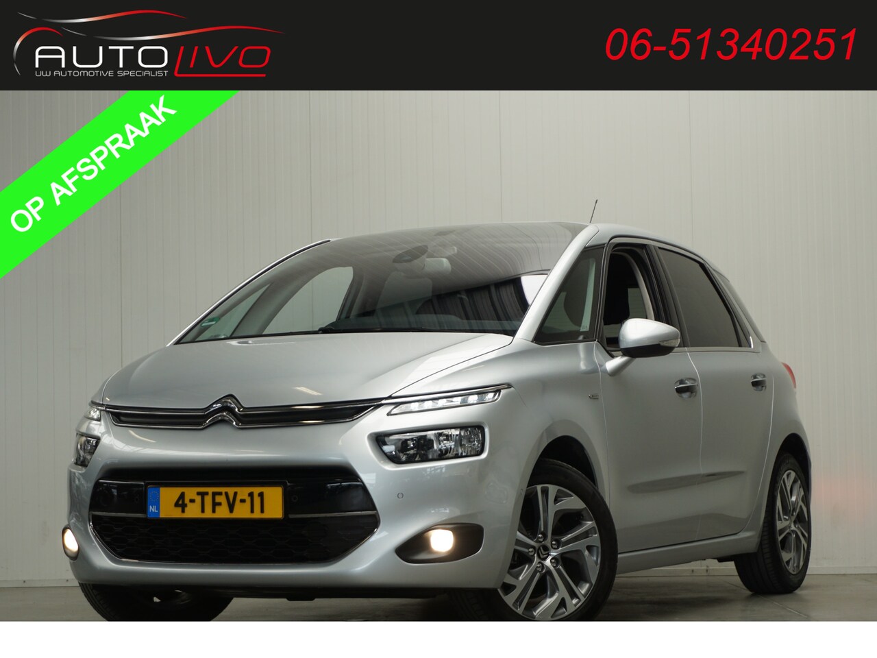 Citroën C4 Picasso - 1.6 THP Exclusive 157 PK! MASSAGE H. LEER NAVI CLIMA CAMERA PDC TREKHAAK etc. - AutoWereld.nl