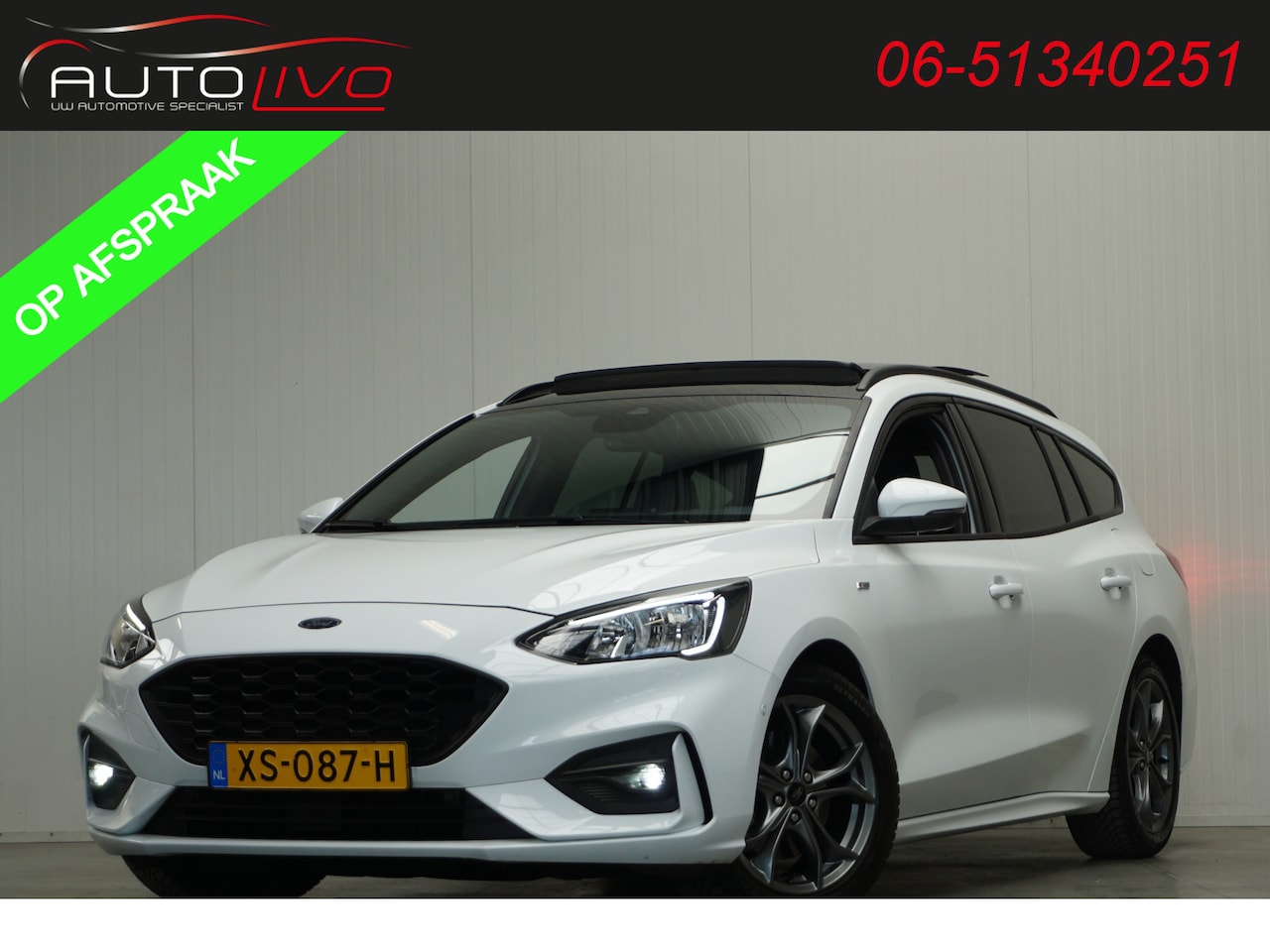 Ford Focus Wagon - 1.5 EcoBlue ST Line Business PANO B&O CLIMA NAVI ST. VERW. CAMERA etc. - AutoWereld.nl