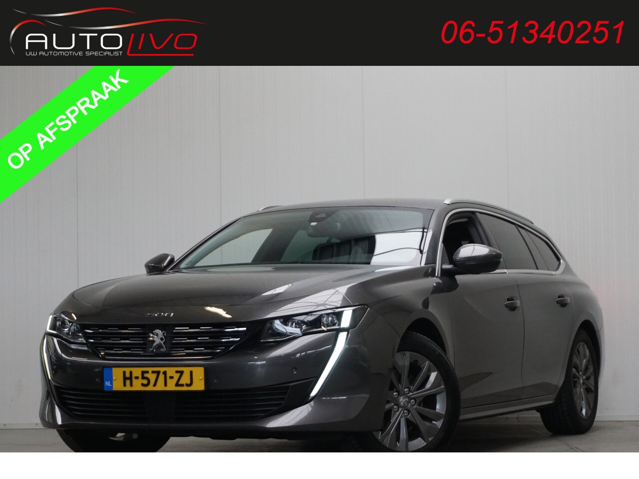 Peugeot 508 SW - 1.6 PureTech Blue Lease Allure 180 PK! AUTOMAAT! G. NAVI CLIMA CAMERA PDC AD. CRUISE TREKH - AutoWereld.nl