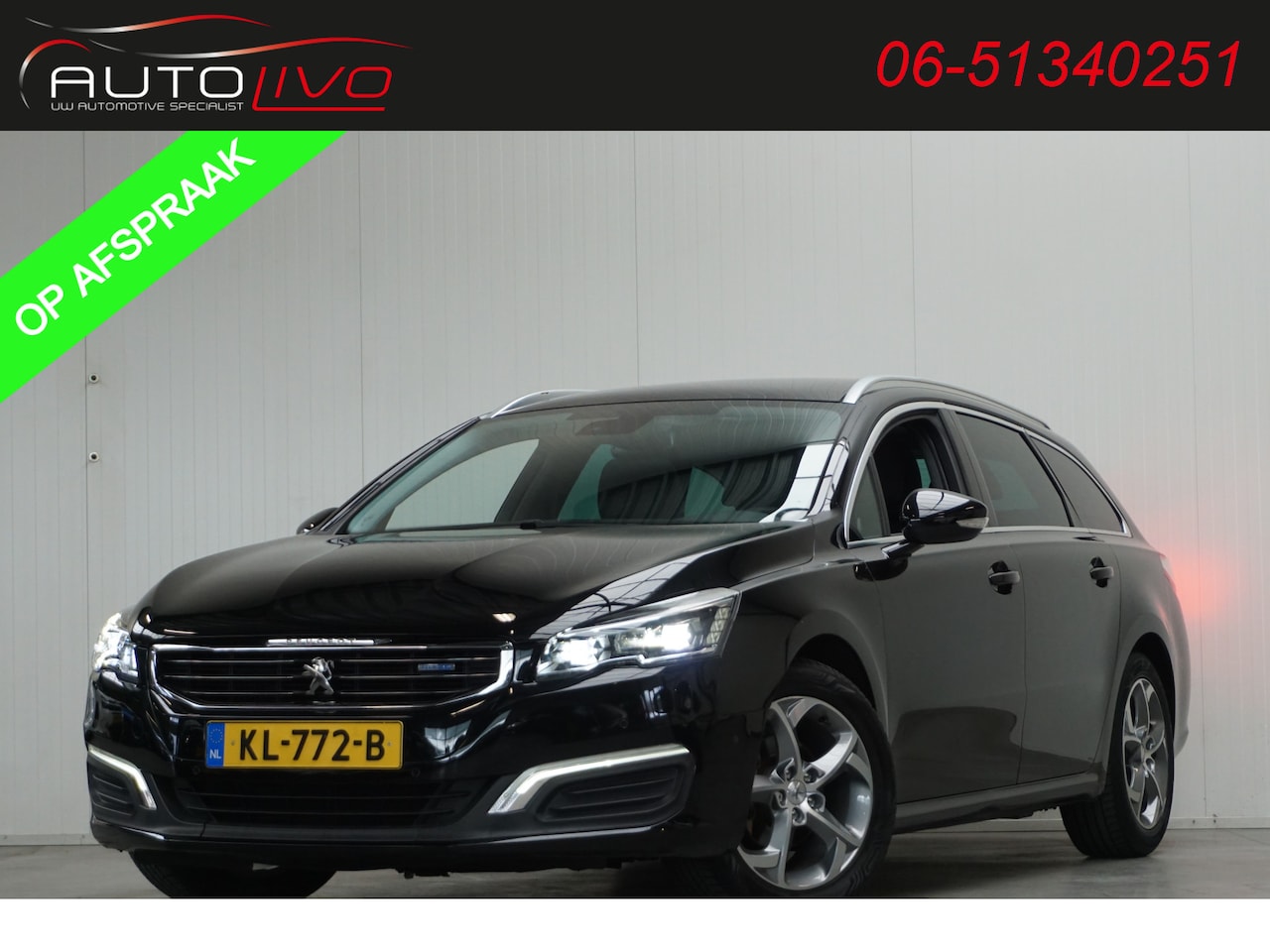 Peugeot 508 SW - 1.6 BlueHDi Blue Lease Executive VOL AUTOMAAT! LED PANO NAVI CLIMA PDC etc. - AutoWereld.nl
