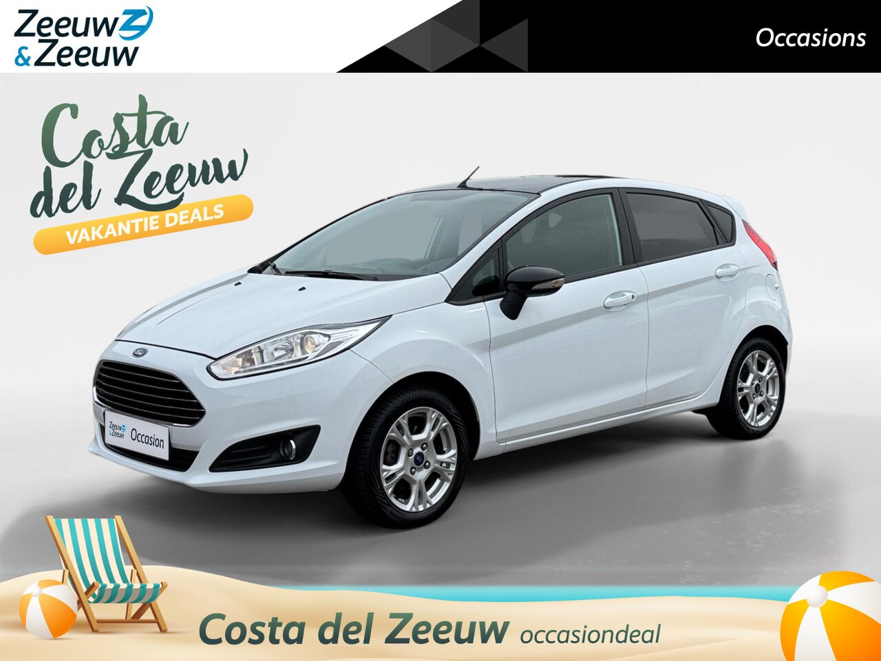 Ford Fiesta - 1.0 White Edition | Dealer Onderhouden | Zeer Nette Auto | All Season Banden | Bluetooth | - AutoWereld.nl