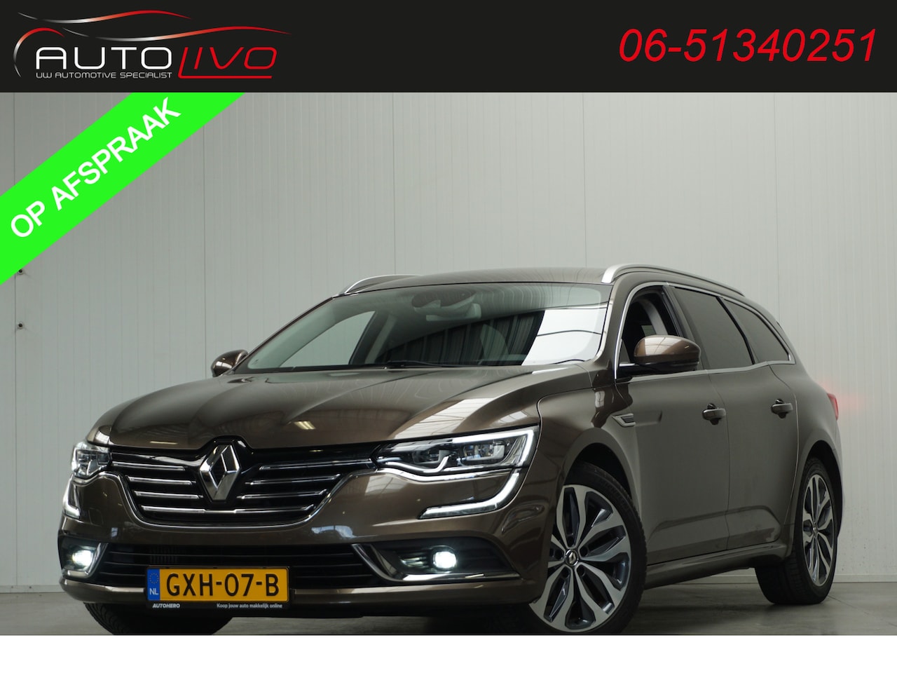 Renault Talisman Estate - 1.6 TCe Intens AUTOMAAT! 200 PK! MASSAGE BOSE G. NAVI CLIMA PDC LED CRUISE etc. - AutoWereld.nl