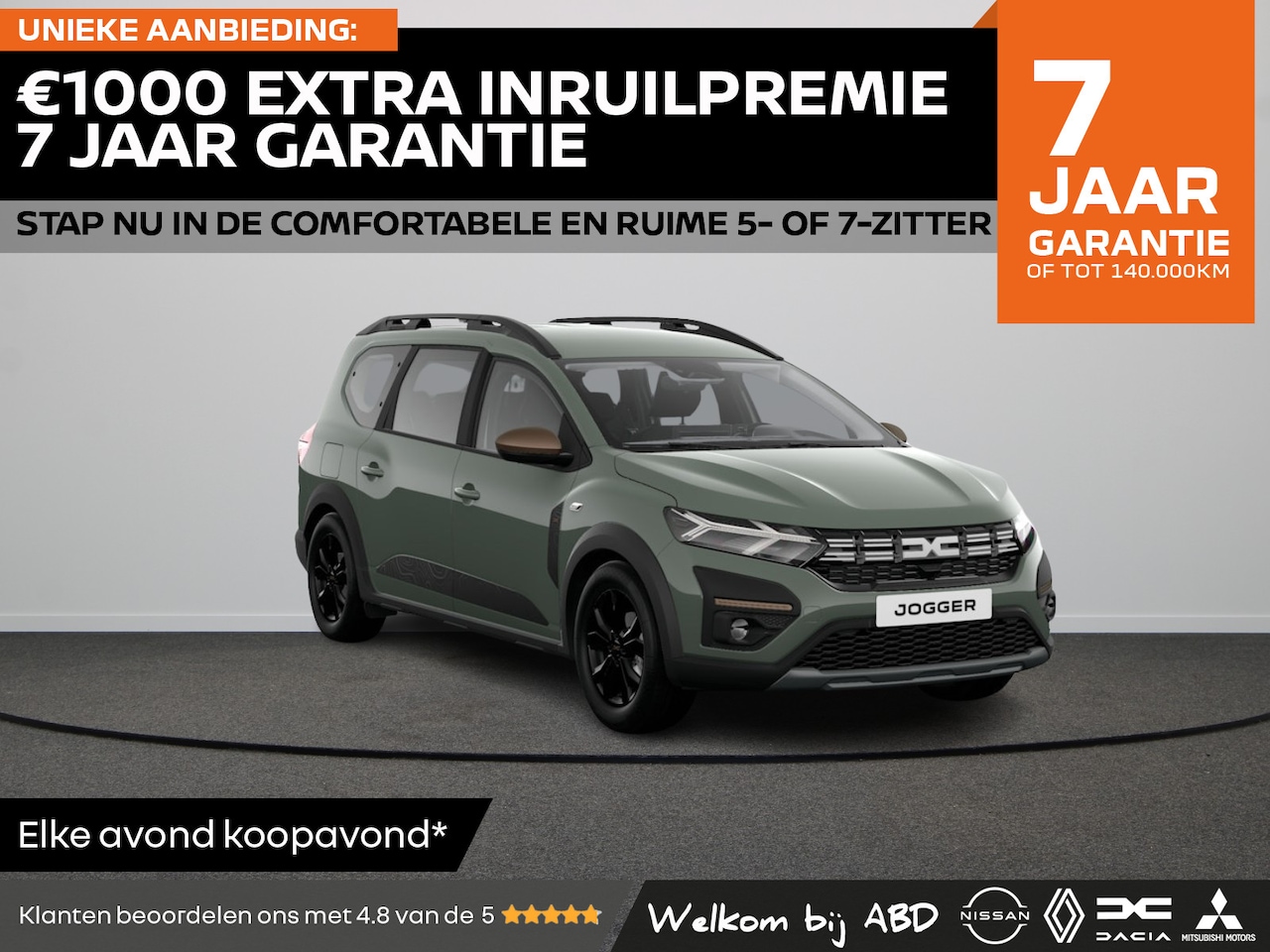 Dacia Jogger - Extreme TCe 100 ECO-G | Achteruitrijcamera | Bekleding ‘Extreme’ met rode details | Cruise - AutoWereld.nl