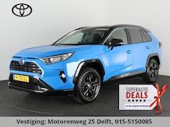 Toyota RAV4 - 2.5 HYBRID BI-TONE PACK AUTOMAAT GARANTIE 2030* TREKHAAK. ALARM.CYAAN BITONE METALLIC
