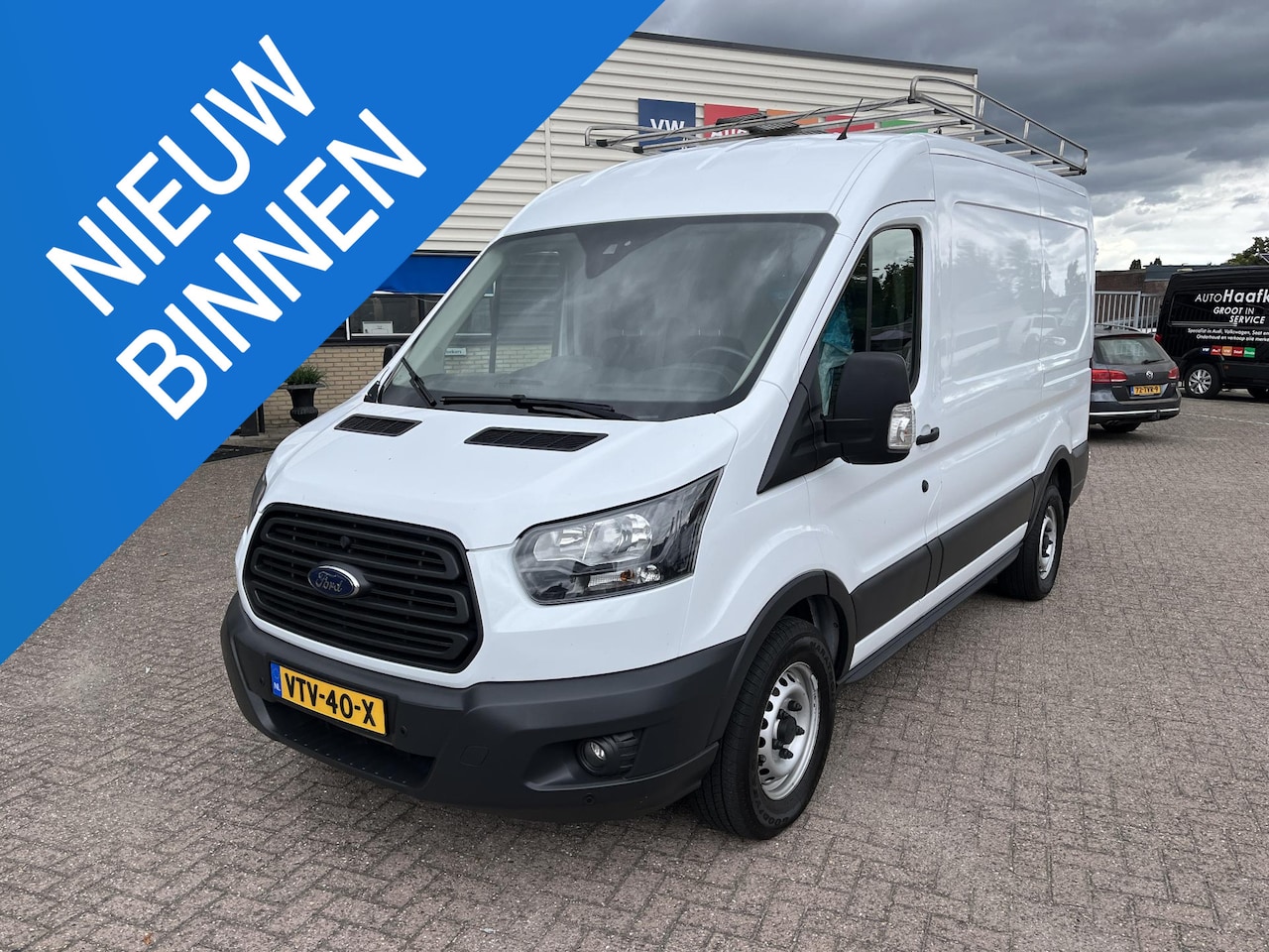 Ford Transit - 350 2.0 TDCI L2H3 Trend L2H3, RVS imperiaal met ladder, betimmering, prefect onderhouden. - AutoWereld.nl