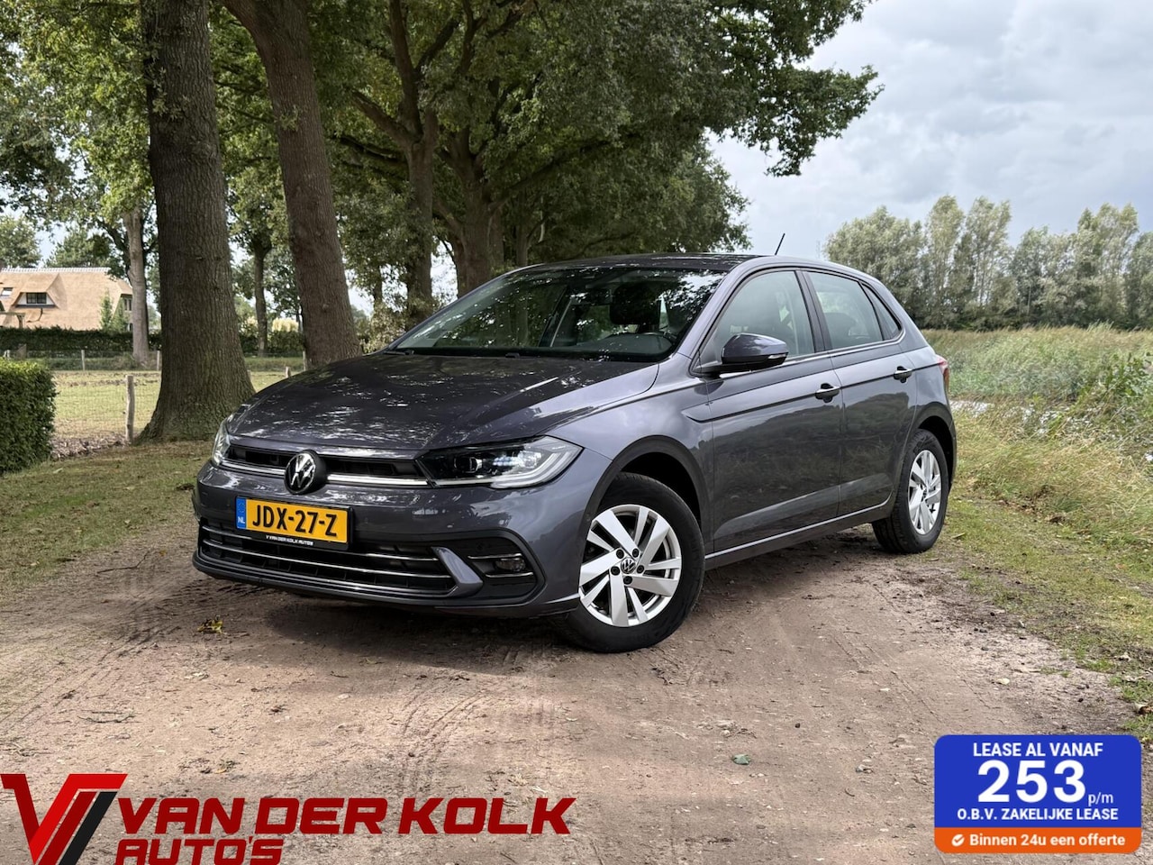 Volkswagen Polo - 1.0 TSI Style Automaat CarPlay Navi Adaptive Cruise Lichtmetaal Sensoren - AutoWereld.nl