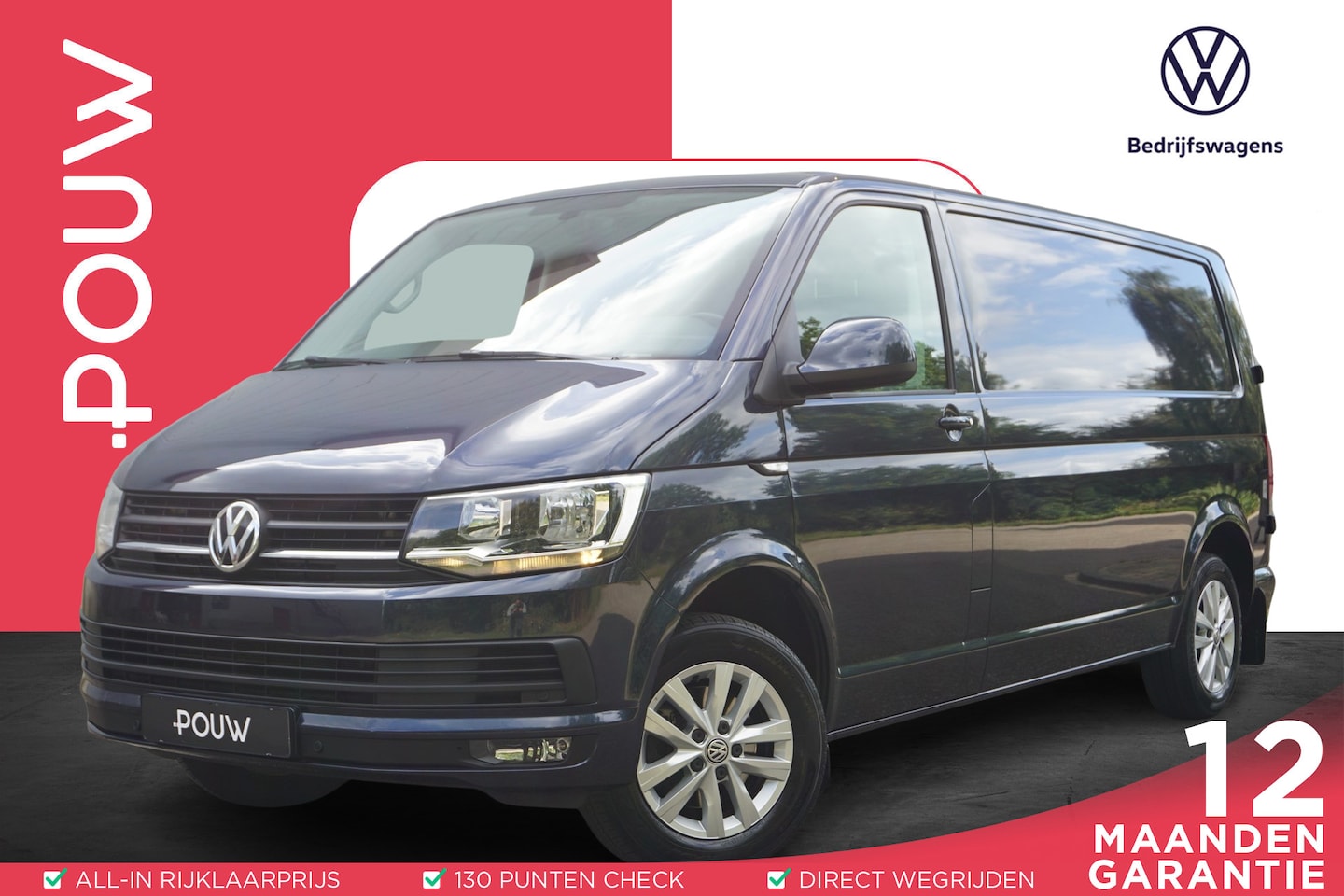 Volkswagen Transporter - 2.0 TDI 150pk DSG L2H1 Highline | Navigatie | Parkeersensoren V+A | DAB - AutoWereld.nl