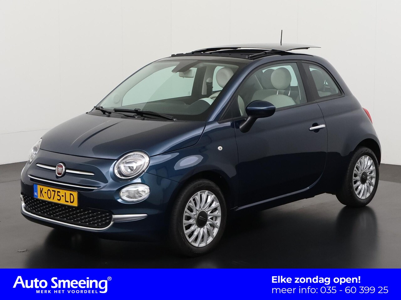 Fiat 500 - 1.0 Hybrid Lounge | Schuifdak | Navigatie | Apple/Android Carplay | Zondag Open! - AutoWereld.nl
