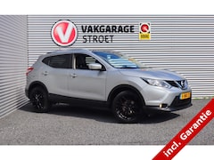 Nissan Qashqai - 1.2 Visia | leer | pano | navi | rijstr.sens | cam | verk.b.dete