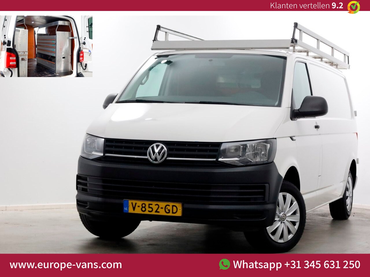 Volkswagen Transporter - T6 2.0 TDI 102pk E6 Lang Trendline Airco/Navi/Inrichting 06-2017 - AutoWereld.nl