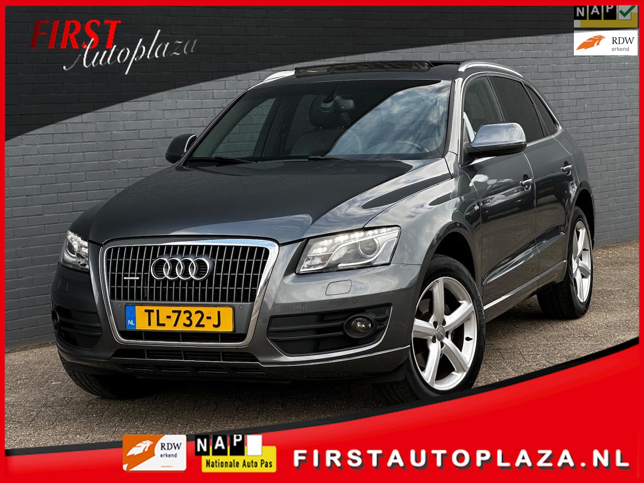 Audi Q5 - 2.0 TFSI quattro Pro Line AUTOMAAT S-LINE PANO/LEDER/NAVI/PDC | KEURIGE AUTO - AutoWereld.nl
