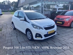 Peugeot 108 - 1.0 12V E-VTI 51KW 5DR Active Airco