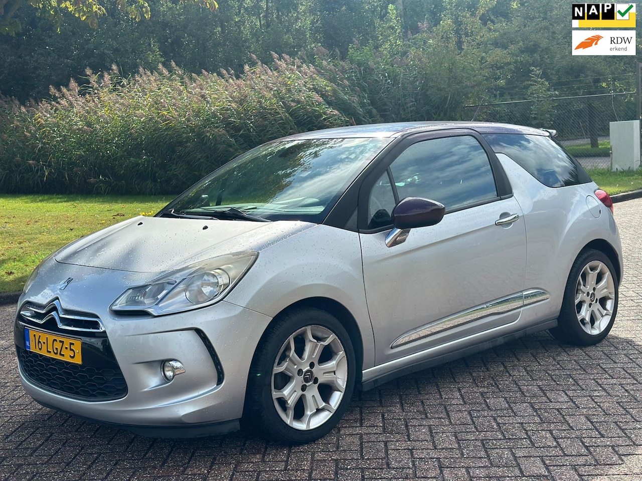 Citroën DS3 - 1.6 THP Sport Chic/AIRCO/CRUISE/NAVI/PARKEERSENS ACHTER - AutoWereld.nl