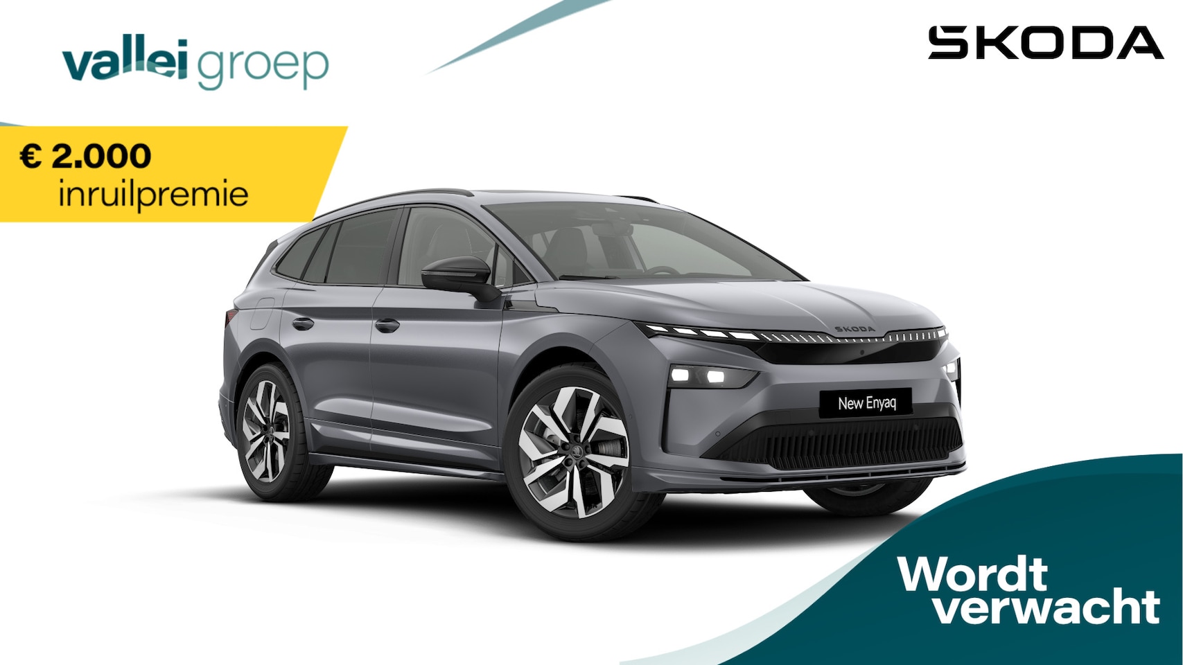 Skoda Enyaq iV - Sportline Elektromotor 210 kW / 286 PK SUV Trekhaak | Panorama schuifdak | Rondom Camera| - AutoWereld.nl