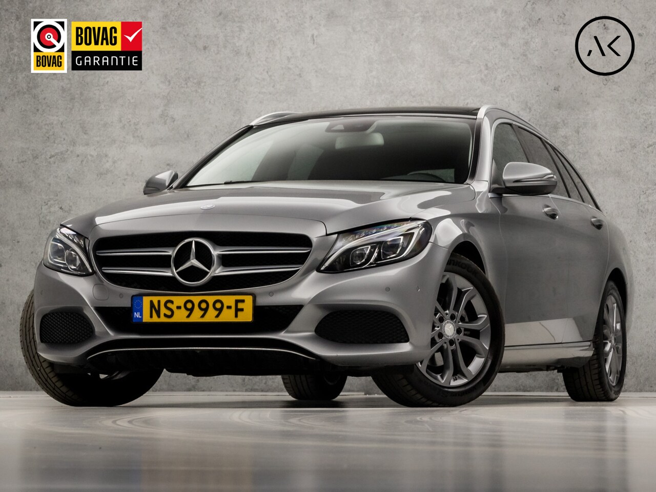 Mercedes-Benz C-klasse Estate - 180 AMG Sport 157Pk Automaat (DUBBEL PANORAMADAK, 1e EIGENAAR, NAVIGATIE, STOELVERWARMING, - AutoWereld.nl