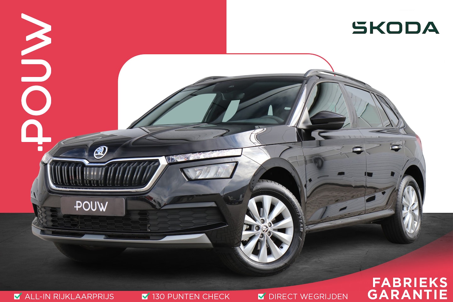Skoda Kamiq - 1.0 TSI 110pk Sport Business | App Connect | Cruise Control | Parkeersensoren Achter - AutoWereld.nl