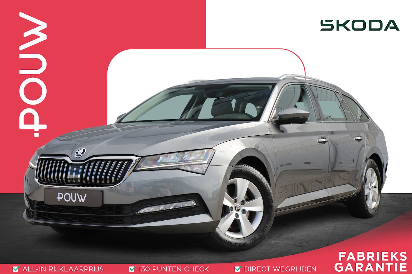 Skoda Superb Combi - 1.5 TSI 150pk DSG Business Edition | Navigatie | Cruise Control | Parkeersensoren Achter - AutoWereld.nl