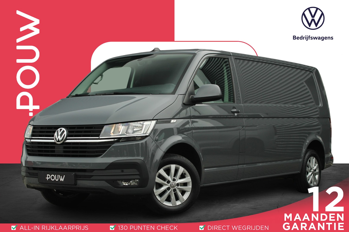 Volkswagen Transporter - 2.0 TDI 150pk DSG L2H1 28 | Achteruitrijcamera | Navigatie | Trekhaak - AutoWereld.nl