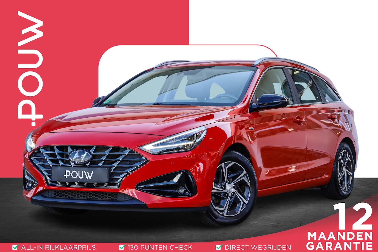Hyundai i30 Wagon - 1.5 T-GDi 160pk AUT MHEV Premium | Trekhaak Afneembaar | Stoelventilatie & Verwarming | Ad - AutoWereld.nl