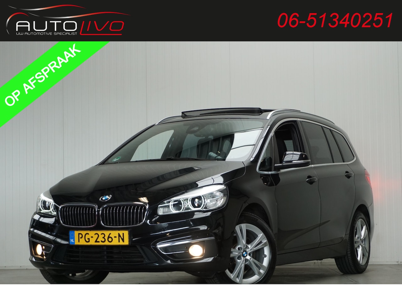 BMW 2-serie Gran Tourer - 216d Centennial High Executive AUTOMAAT! PANO LEER XENON CLIMA G. NAVI PDC TREKHAAK etc. - AutoWereld.nl